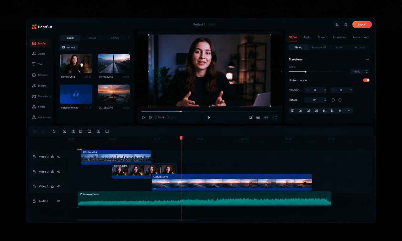 Video editing timeline